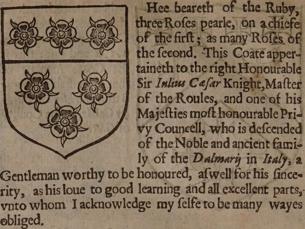An illustration from The compleat gentleman. Fashioning him absolut, in the most necessary and commendable qualities concerning minde or body, that may be required in a noble gentleman. Wherevnto is annexed a description of the order of a maine battaile or pitched field, eight severall wayes. With the art of limming and other additions newly enlarged / By Henry Peacham., 1634, leaf 206