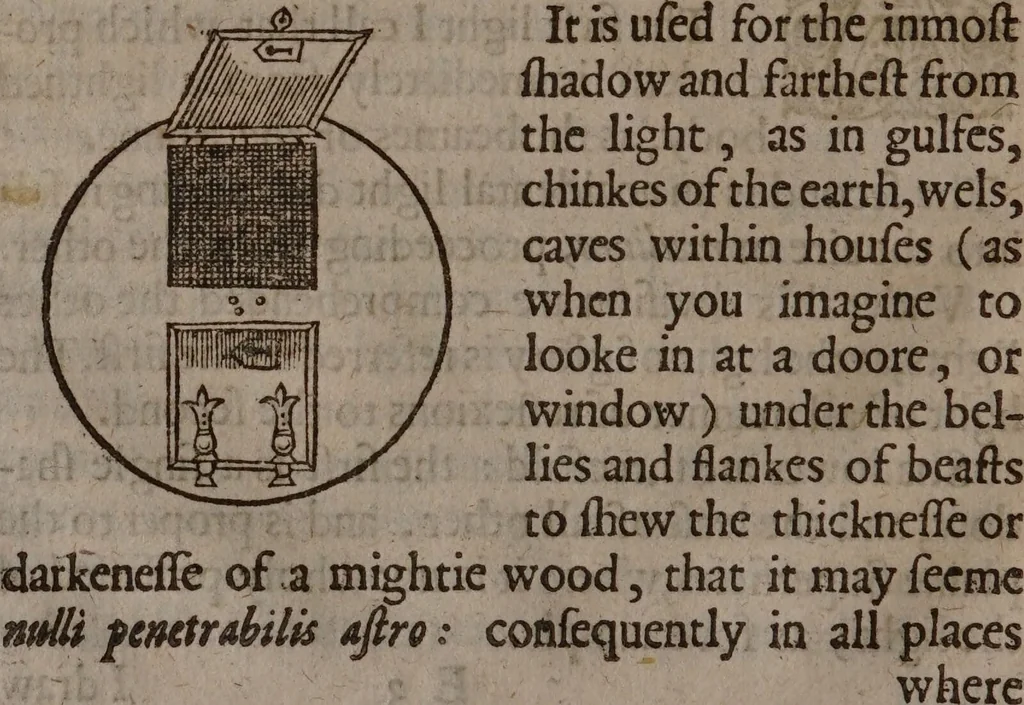 An illustration from The compleat gentleman. Fashioning him absolut, in the most necessary and commendable qualities concerning minde or body, that may be required in a noble gentleman. Wherevnto is annexed a description of the order of a maine battaile or pitched field, eight severall wayes. With the art of limming and other additions newly enlarged / By Henry Peacham., 1634, leaf 322