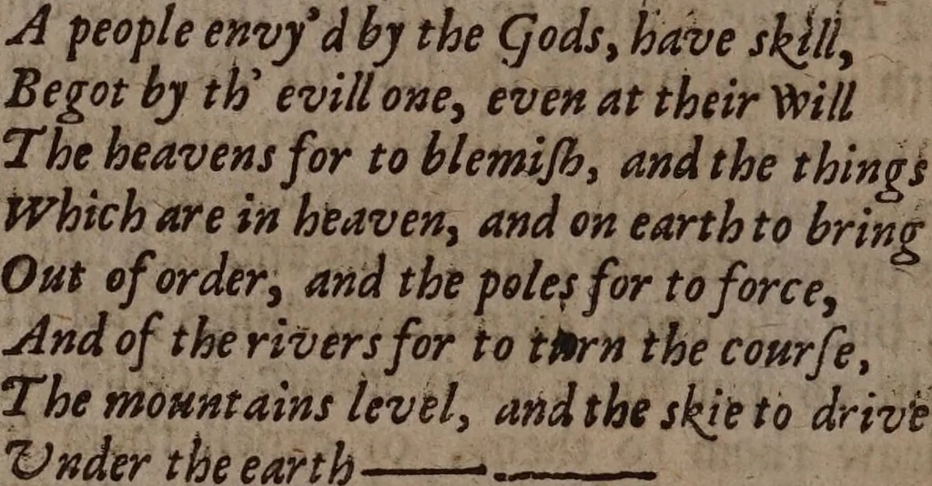 An illustration from Three books of occult philosophy / Written by Henry Cornelius Agrippa of Nettesheim. Translated out of the Latin into the English by J.F[reake]., 1651, leaf 586