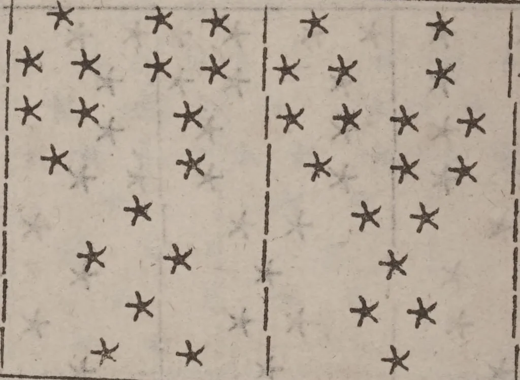 An illustration from The geomancie / of Maister Christopher Cattan Gentleman. A booke, no lesse pleasant and recreatiue, then of a wittie inuention, to knovve all thinges, past, present, and to come. Whereunto is annexed the wheele of Pythagoras. Translated out of French into our English tongue [by Francis Sparry]., 1591, leaf 194