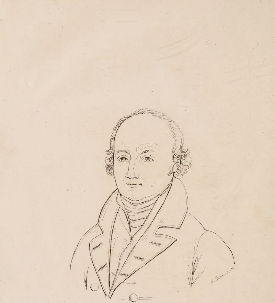 An illustration from Histoire des penchans et des sentimens de l'homme, d'après la doctrine de Gall / Par F.Ch. Ornée de vingt portraits., 1829, leaf 6
