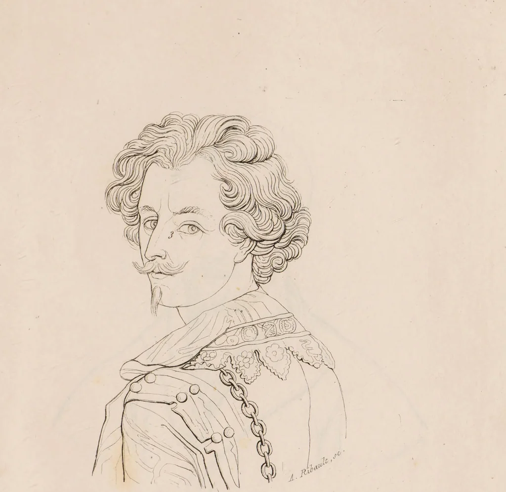 An illustration from Histoire des penchans et des sentimens de l'homme, d'après la doctrine de Gall / Par F.Ch. Ornée de vingt portraits., 1829, leaf 63