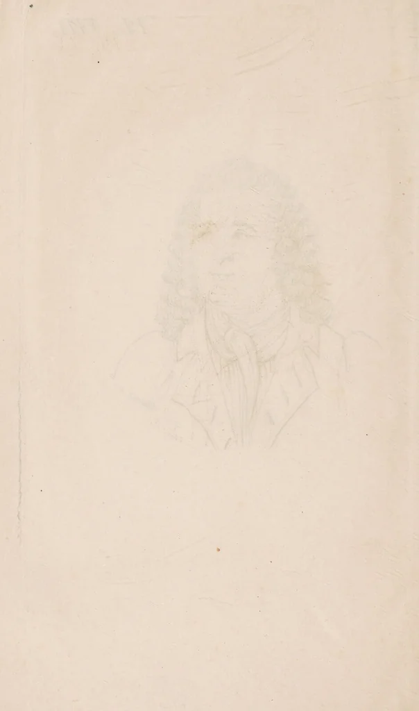 An illustration from Histoire des penchans et des sentimens de l'homme, d'après la doctrine de Gall / Par F.Ch. Ornée de vingt portraits., 1829, leaf 68