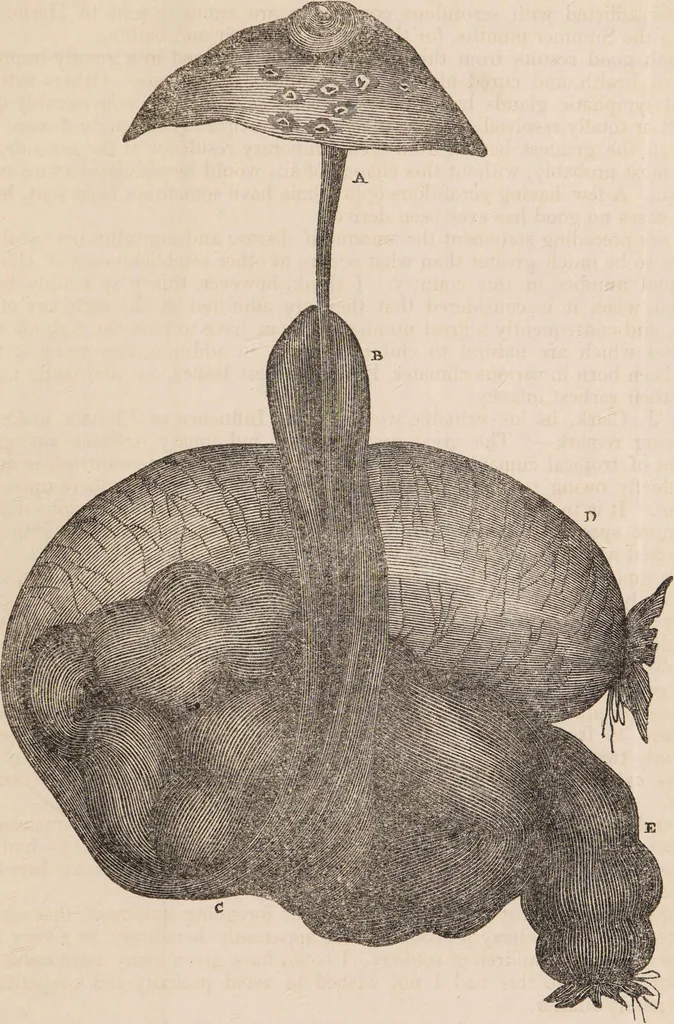 An illustration from A statistical account of the principal diseases which have occurred amongst the children admitted into the Royal Military Asylum, Chelsea, from the 1st January, 1825 to the 31st December, 1841 : with remarks and observations, together with the detail of some peculiar cases / by Samuel George Lawrance., 1842, leaf 41