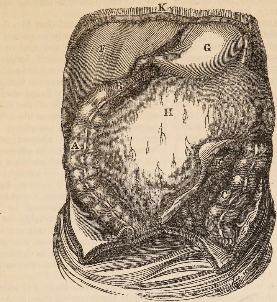 An illustration from The confessional ... An analysis of the causes and cure of melancholy, nervousness, mental and physical debility, arising from ill health, worldly anxiety ... To which is added an essay on corpulency-obesity ... A sketch of choice in marriage, phrenologically considered ... and a few comments on drunkenness / [Robert James Culverwell]., 1841, leaf 71