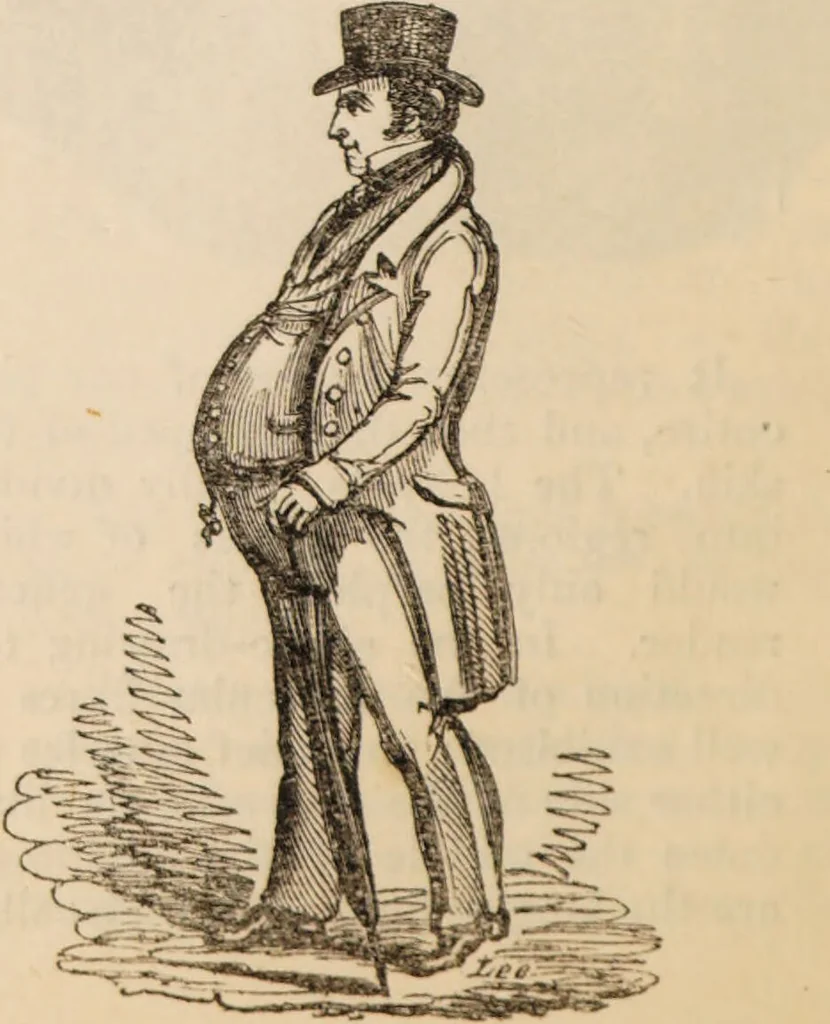 An illustration from The confessional ... An analysis of the causes and cure of melancholy, nervousness, mental and physical debility, arising from ill health, worldly anxiety ... To which is added an essay on corpulency-obesity ... A sketch of choice in marriage, phrenologically considered ... and a few comments on drunkenness / [Robert James Culverwell]., 1841, leaf 74