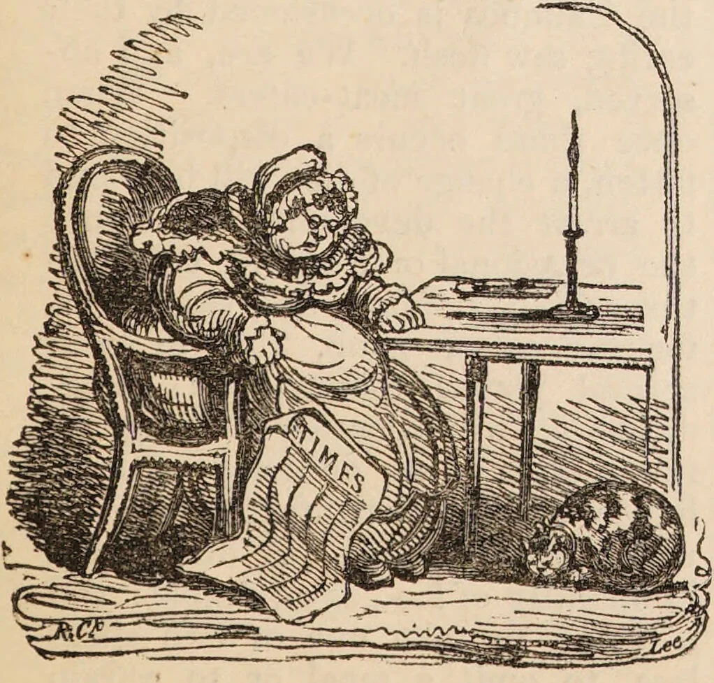 An illustration from The confessional ... An analysis of the causes and cure of melancholy, nervousness, mental and physical debility, arising from ill health, worldly anxiety ... To which is added an essay on corpulency-obesity ... A sketch of choice in marriage, phrenologically considered ... and a few comments on drunkenness / [Robert James Culverwell]., 1841, leaf 75