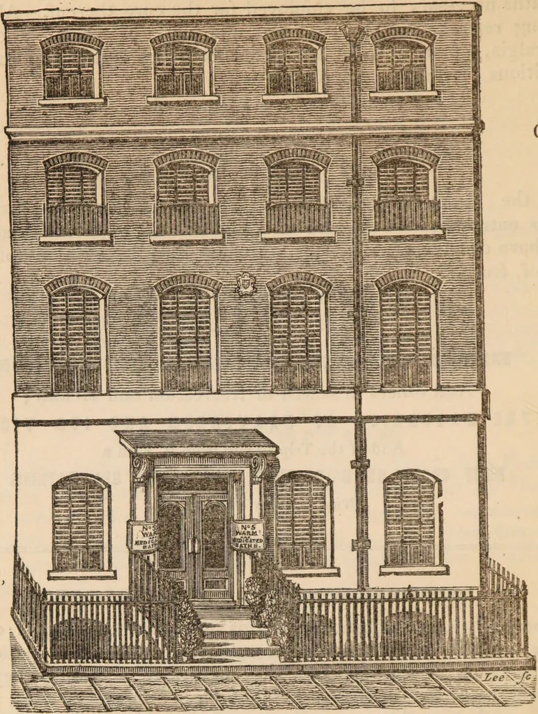 An illustration from The confessional ... An analysis of the causes and cure of melancholy, nervousness, mental and physical debility, arising from ill health, worldly anxiety ... To which is added an essay on corpulency-obesity ... A sketch of choice in marriage, phrenologically considered ... and a few comments on drunkenness / [Robert James Culverwell]., 1841, leaf 92