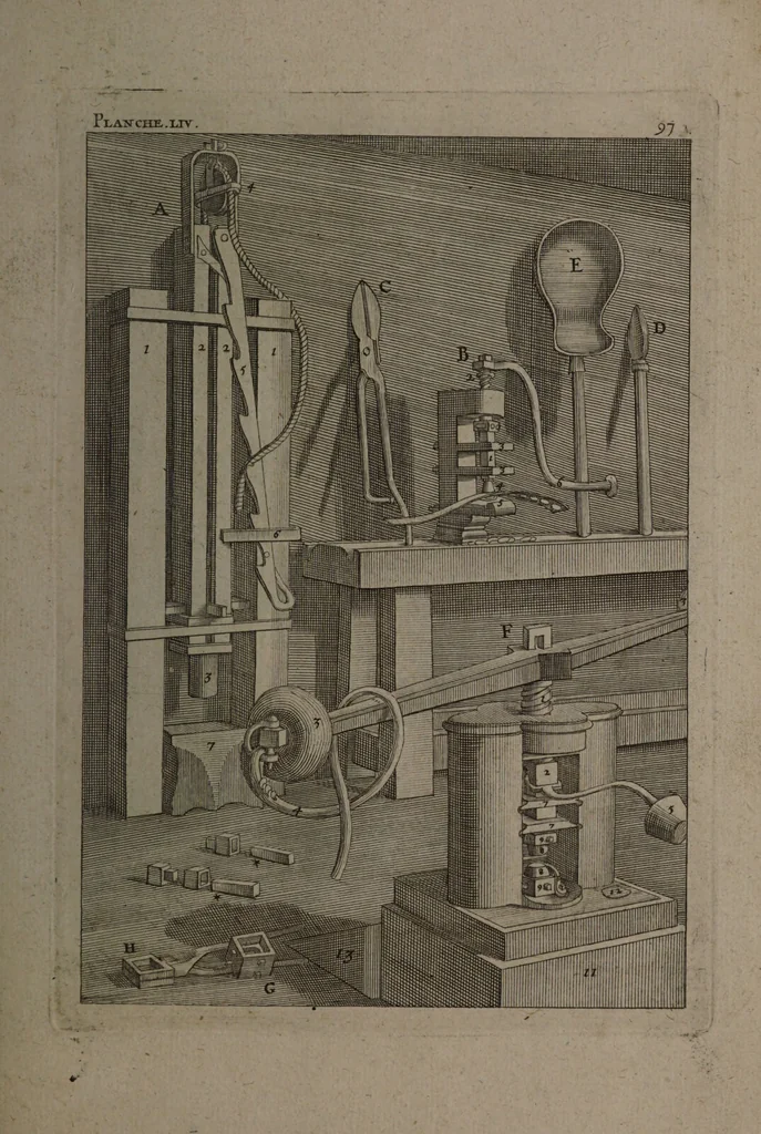 An illustration from Description abregée des principaux arts et metiers et des instrumens qui leurs sont propres. Le tout détaillée par figures / [Anon]., 1743, leaf 167