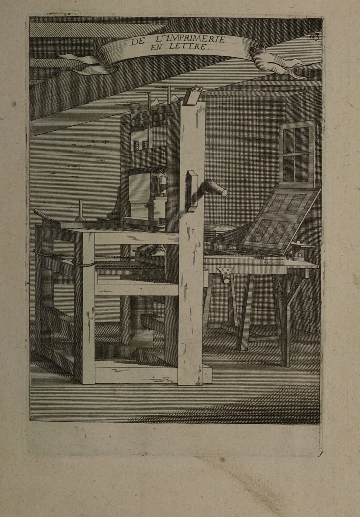 An illustration from Description abregée des principaux arts et metiers et des instrumens qui leurs sont propres. Le tout détaillée par figures / [Anon]., 1743, leaf 193