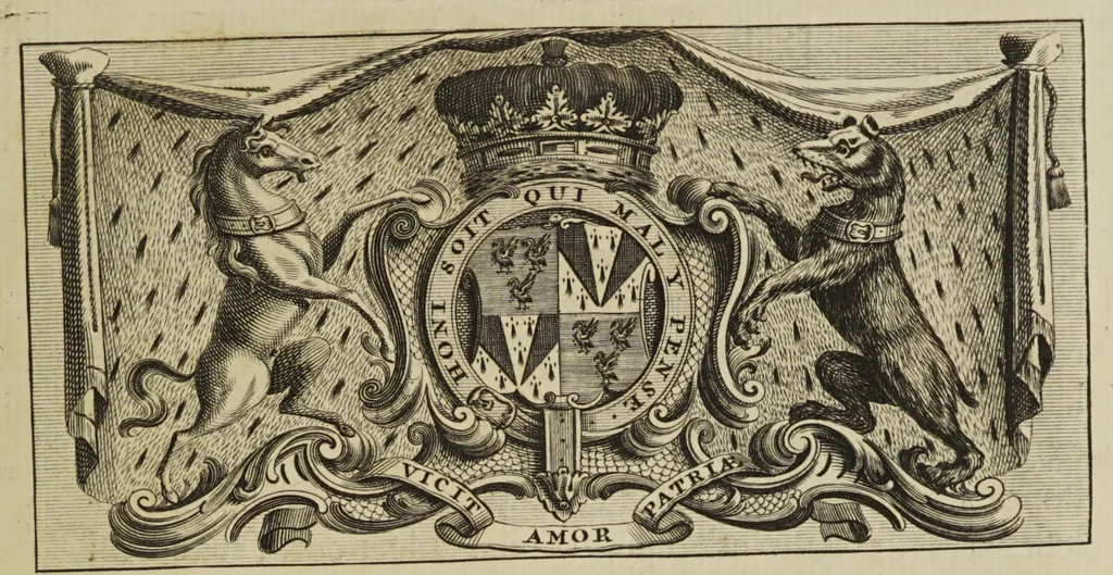 An illustration from Astronomicon, ex recensione et cum notis Richardi Bentleii / [Marcus Manilius]., 1739, leaf 13