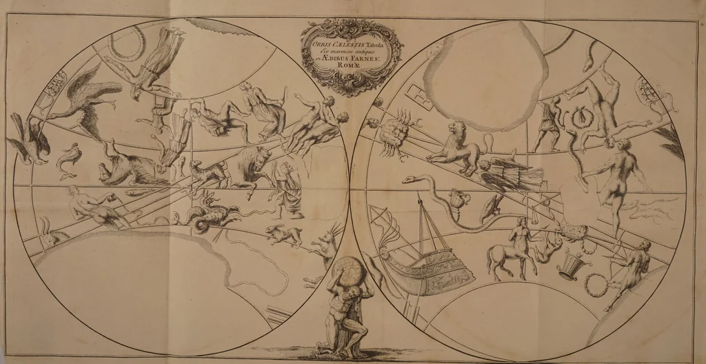 An illustration from Astronomicon, ex recensione et cum notis Richardi Bentleii / [Marcus Manilius]., 1739, leaf 28