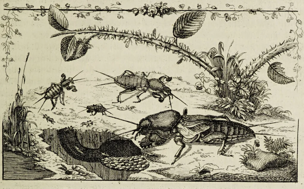 An illustration from Dr. Sulzers Abgekürtze Geschichte der Insecten. Nach dem Linaeischen System / [Johann Heinrich Sulzer]., 1776, leaf 103