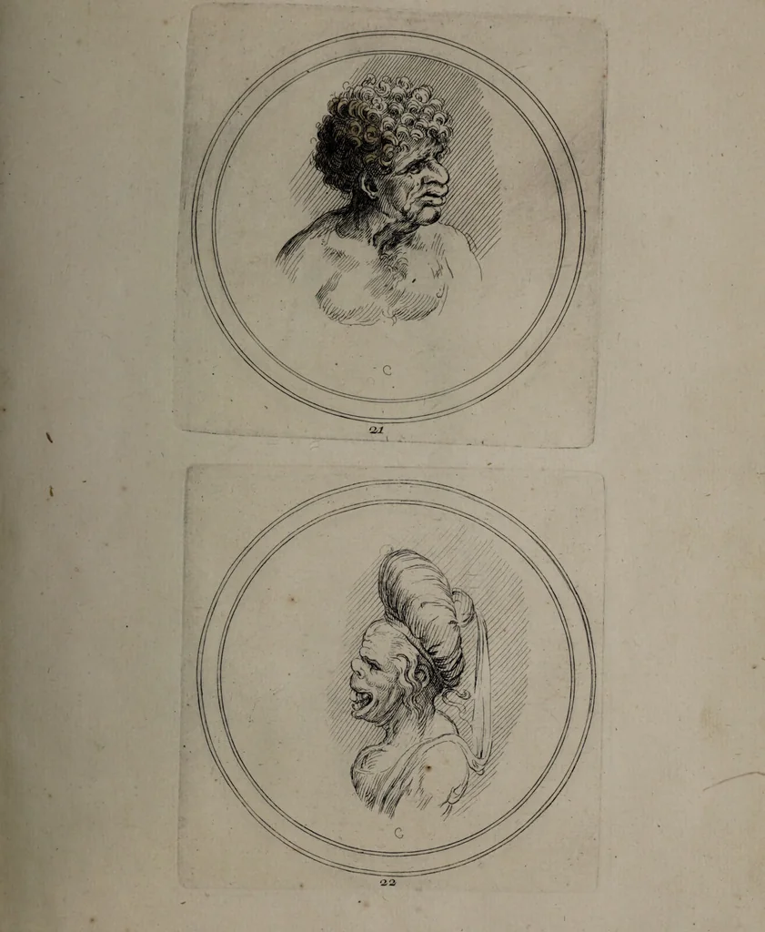An illustration from Recueil de testes de caractère et de charges / dessinées par Leonard de Vinci ... et gravées par M. le C. de C. [i.e. le comte de Caylus]., 1730, leaf 51