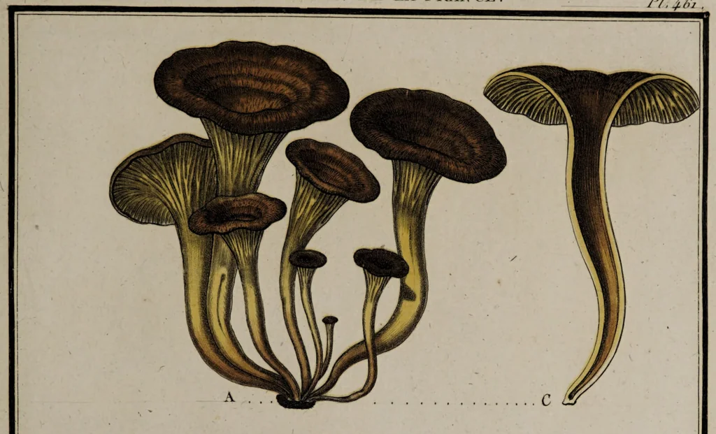 An illustration from [Herbier de la France, ou collection complette des plantes indigènes de ce royaume] / [Pierre Bulliard]., 1780, leaf 223