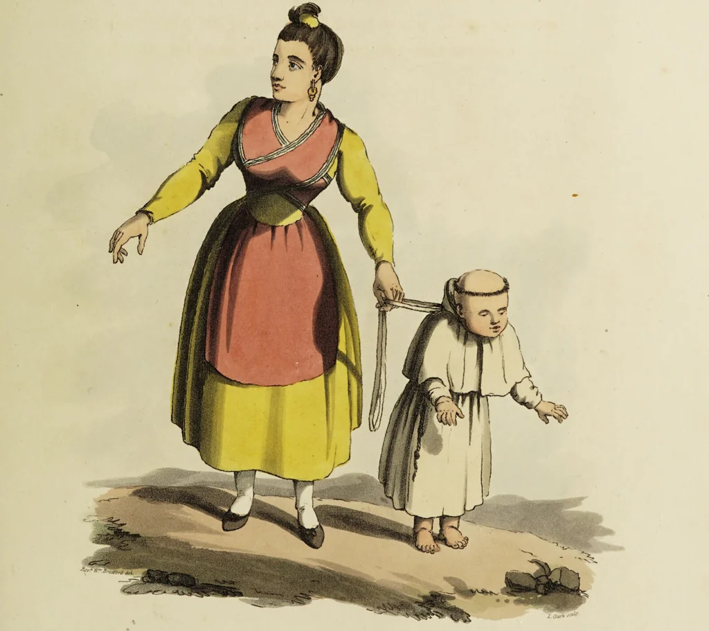 An illustration from Sketches of the country, character, and costume, in Portugal and Spain, made during the campaign, and on the route of the British army, in 1808 and 1809 / Engraved and coloured from the drawings by the Rev. William Bradford ... ; with incidental illustration, and appropriate descriptions, of each subject., 1809, leaf 115