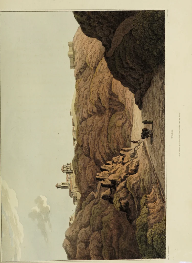An illustration from Sketches of the country, character, and costume, in Portugal and Spain, made during the campaign, and on the route of the British army, in 1808 and 1809 / Engraved and coloured from the drawings by the Rev. William Bradford ... ; with incidental illustration, and appropriate descriptions, of each subject., 1809, leaf 139