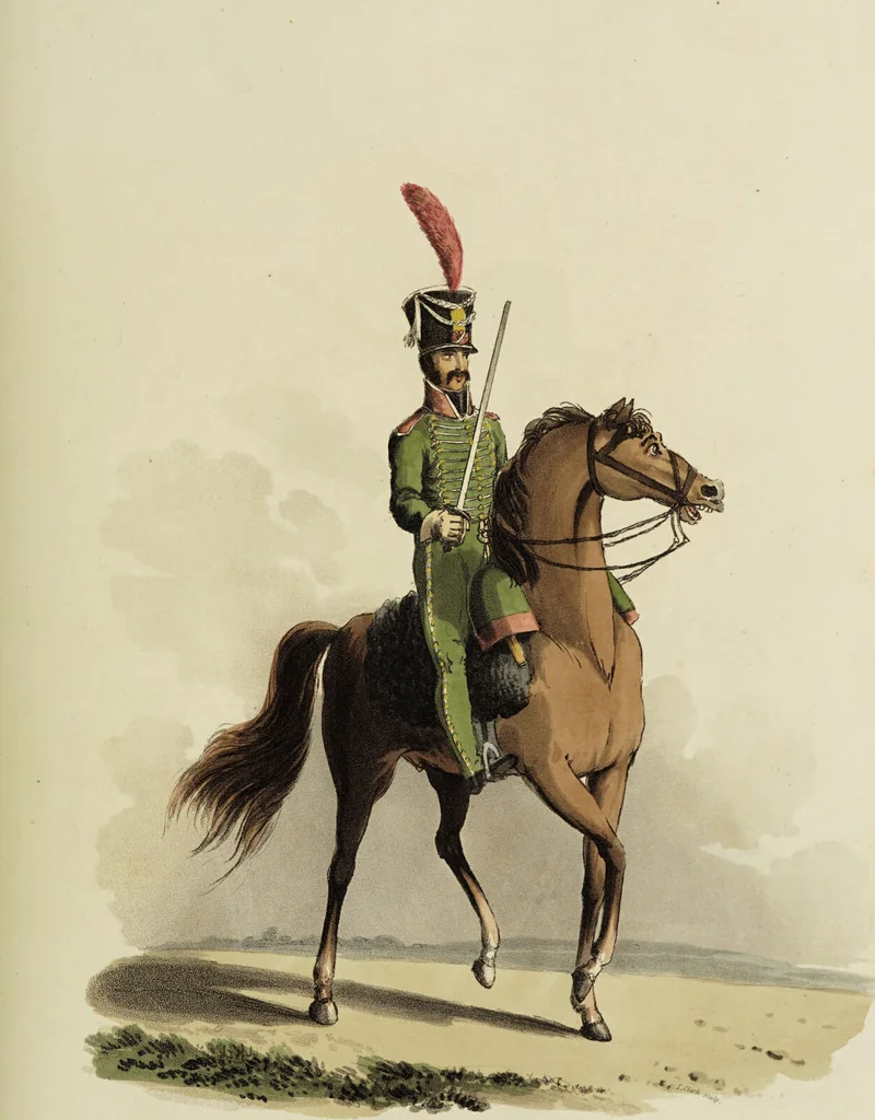 An illustration from Sketches of the country, character, and costume, in Portugal and Spain, made during the campaign, and on the route of the British army, in 1808 and 1809 / Engraved and coloured from the drawings by the Rev. William Bradford ... ; with incidental illustration, and appropriate descriptions, of each subject., 1809, leaf 183