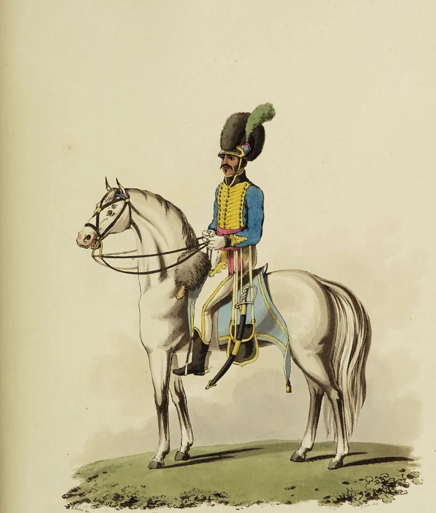 An illustration from Sketches of the country, character, and costume, in Portugal and Spain, made during the campaign, and on the route of the British army, in 1808 and 1809 / Engraved and coloured from the drawings by the Rev. William Bradford ... ; with incidental illustration, and appropriate descriptions, of each subject., 1809, leaf 193