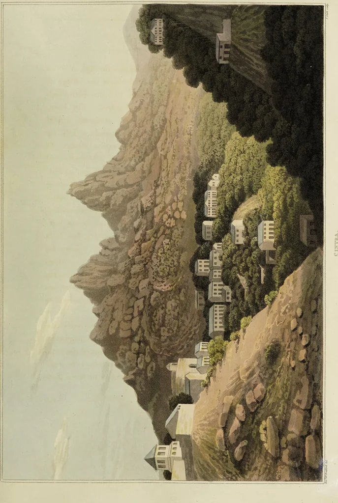An illustration from Sketches of the country, character, and costume, in Portugal and Spain, made during the campaign, and on the route of the British army, in 1808 and 1809 / Engraved and coloured from the drawings by the Rev. William Bradford ... ; with incidental illustration, and appropriate descriptions, of each subject., 1809, leaf 29