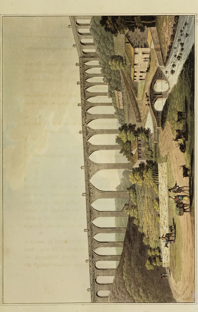 An illustration from Sketches of the country, character, and costume, in Portugal and Spain, made during the campaign, and on the route of the British army, in 1808 and 1809 / Engraved and coloured from the drawings by the Rev. William Bradford ... ; with incidental illustration, and appropriate descriptions, of each subject., 1809, leaf 45