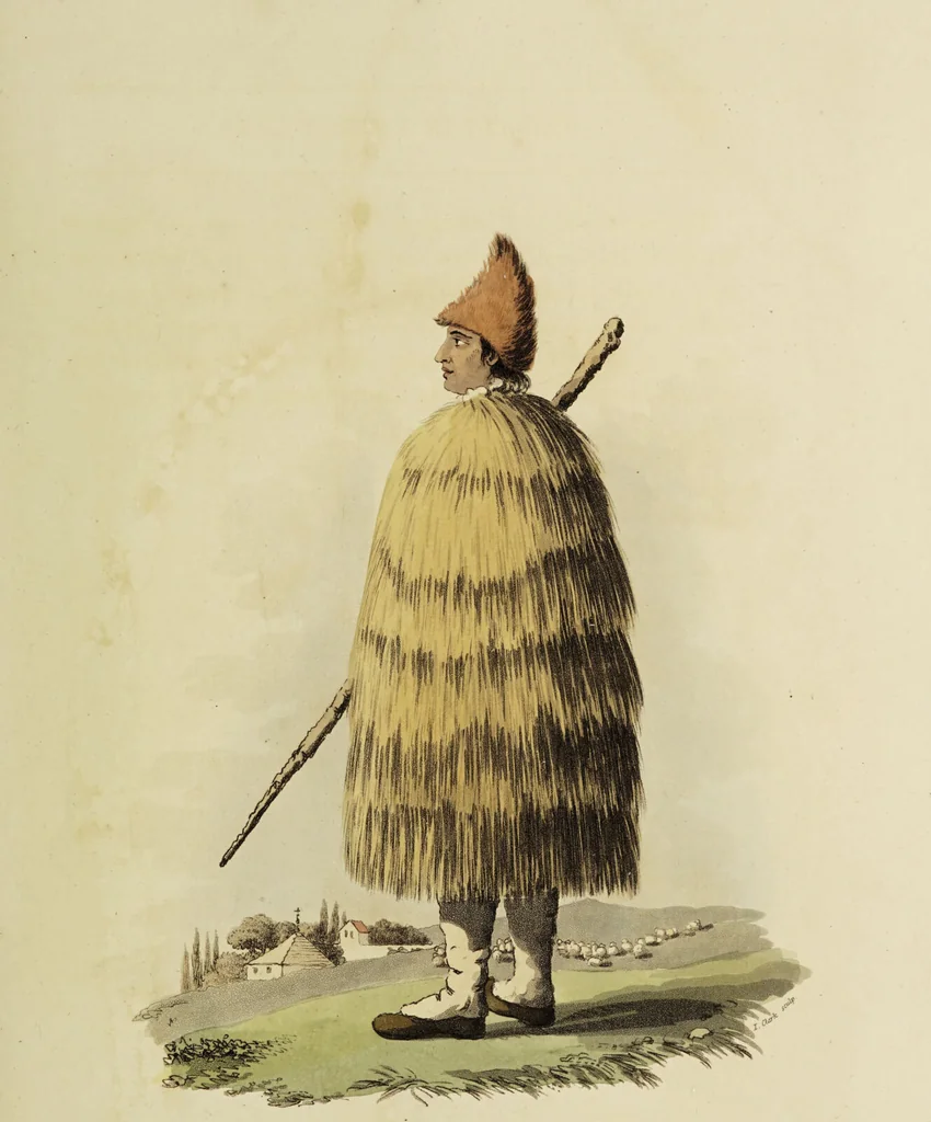 An illustration from Sketches of the country, character, and costume, in Portugal and Spain, made during the campaign, and on the route of the British army, in 1808 and 1809 / Engraved and coloured from the drawings by the Rev. William Bradford ... ; with incidental illustration, and appropriate descriptions, of each subject., 1809, leaf 65