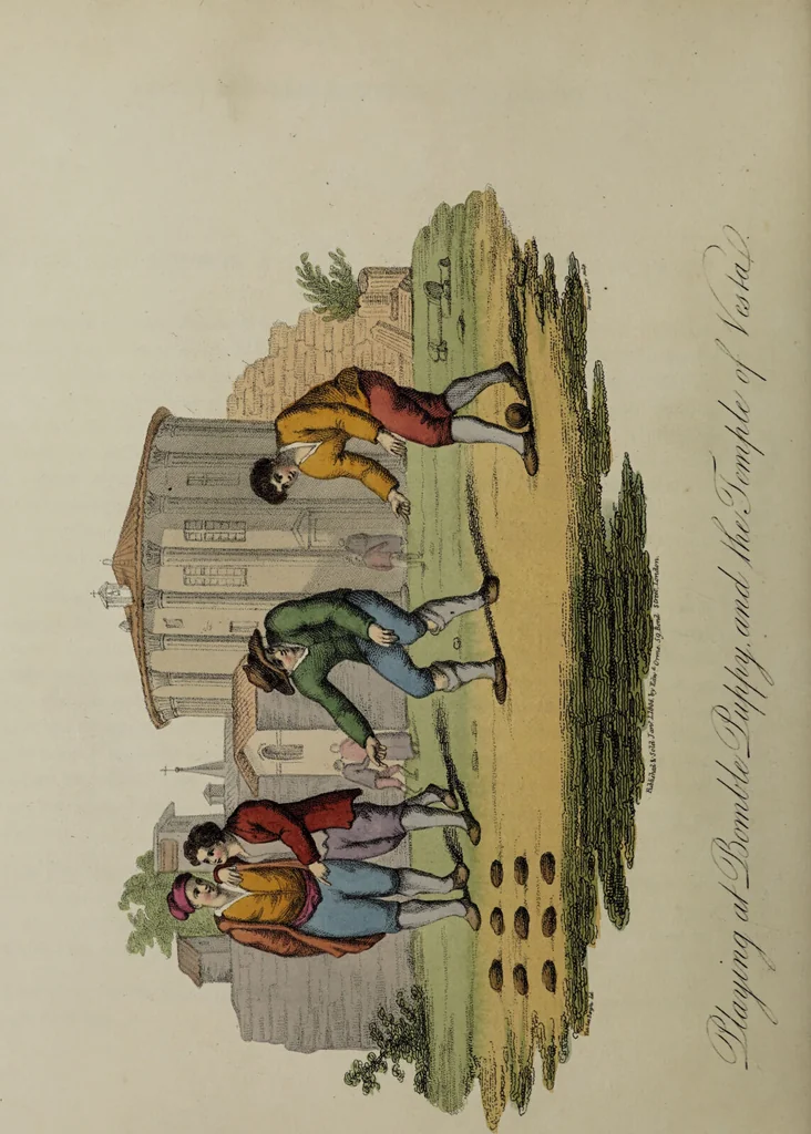 An illustration from Italian scenery; representing the manners, customs, and amusements of the different states of Italy / containing thirty-two coloured engravings by James Godby, from the original drawings by P. van Lerberghi. The narrative by M. Buonaiuti., 1806, leaf 70