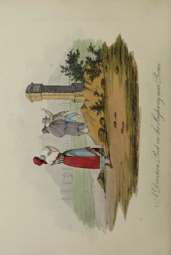 An illustration from Italian scenery; representing the manners, customs, and amusements of the different states of Italy / containing thirty-two coloured engravings by James Godby, from the original drawings by P. van Lerberghi. The narrative by M. Buonaiuti., 1806, leaf 92