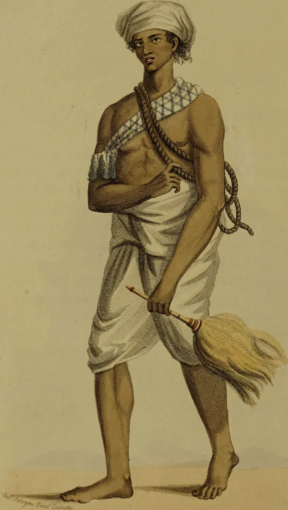 An illustration from The costume of Hindostan, elucidated by sixty coloured engravings / with descriptions in English and French, taken in the years 1798 and 1799. By Balt. Solvyns, of Calcutta., 1804, leaf 112