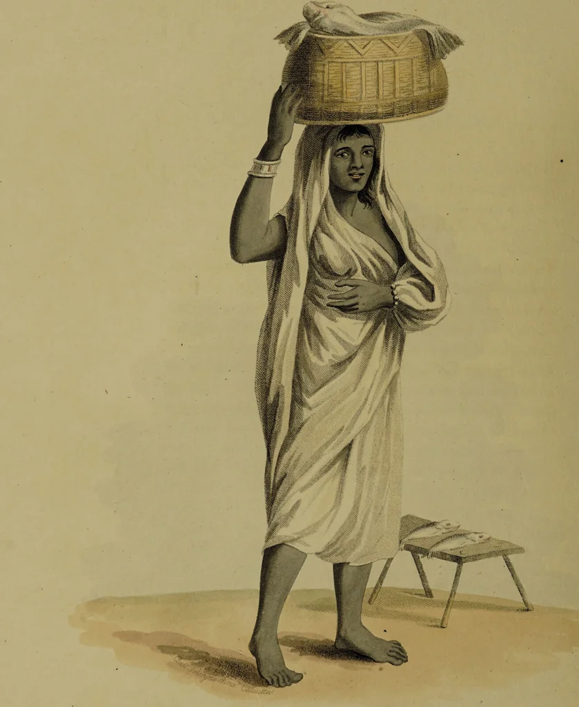 An illustration from The costume of Hindostan, elucidated by sixty coloured engravings / with descriptions in English and French, taken in the years 1798 and 1799. By Balt. Solvyns, of Calcutta., 1804, leaf 180