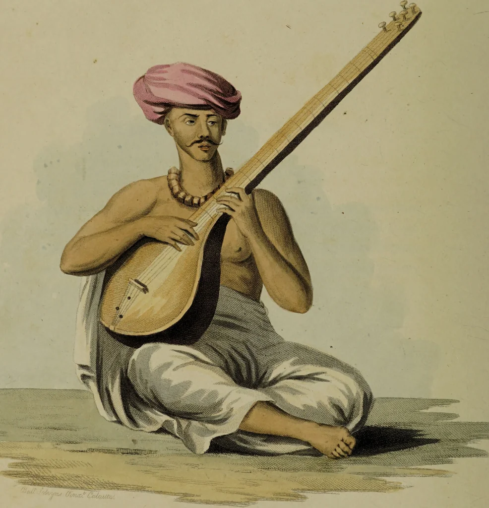 An illustration from The costume of Hindostan, elucidated by sixty coloured engravings / with descriptions in English and French, taken in the years 1798 and 1799. By Balt. Solvyns, of Calcutta., 1804, leaf 208