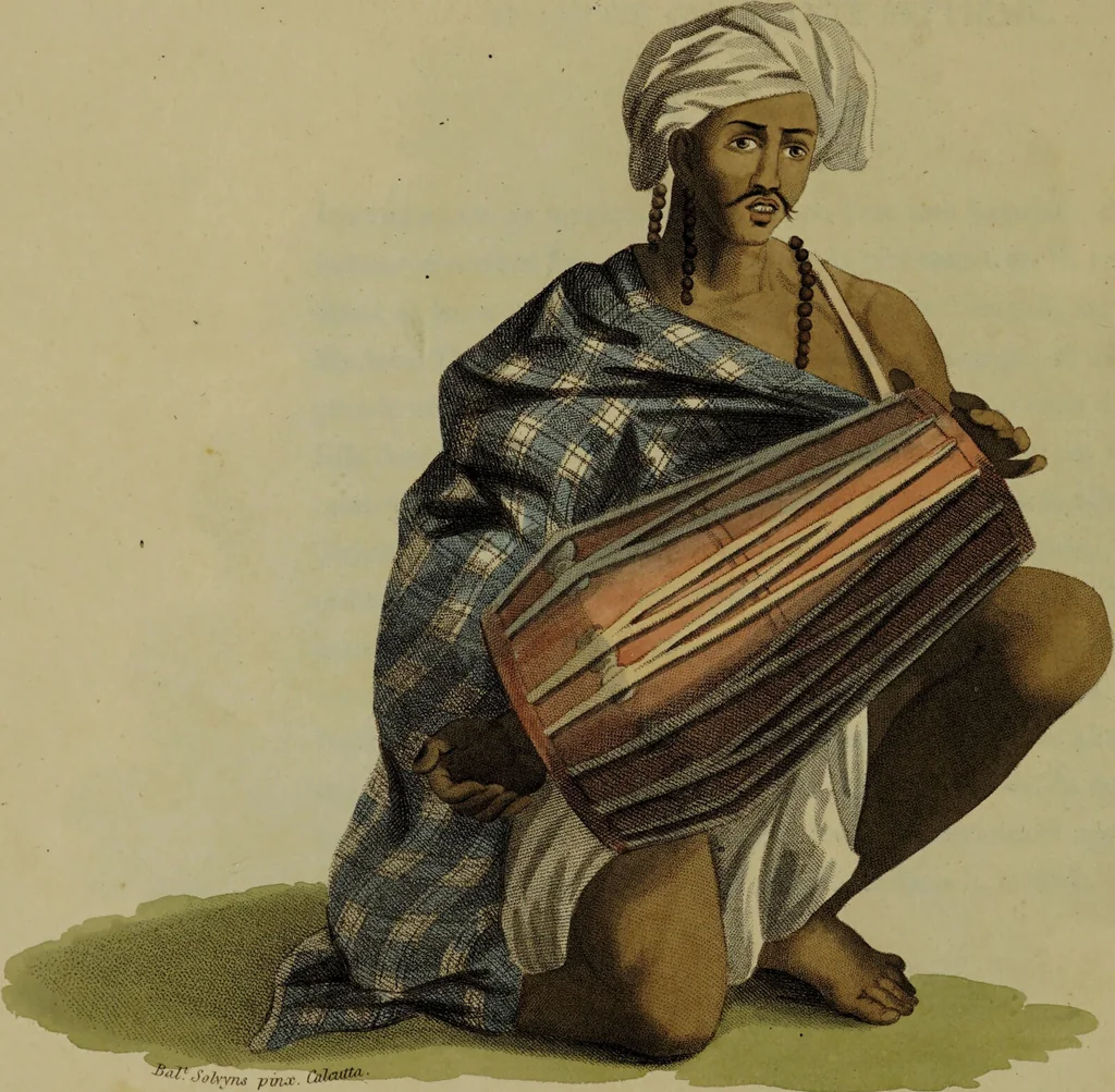An illustration from The costume of Hindostan, elucidated by sixty coloured engravings / with descriptions in English and French, taken in the years 1798 and 1799. By Balt. Solvyns, of Calcutta., 1804, leaf 248