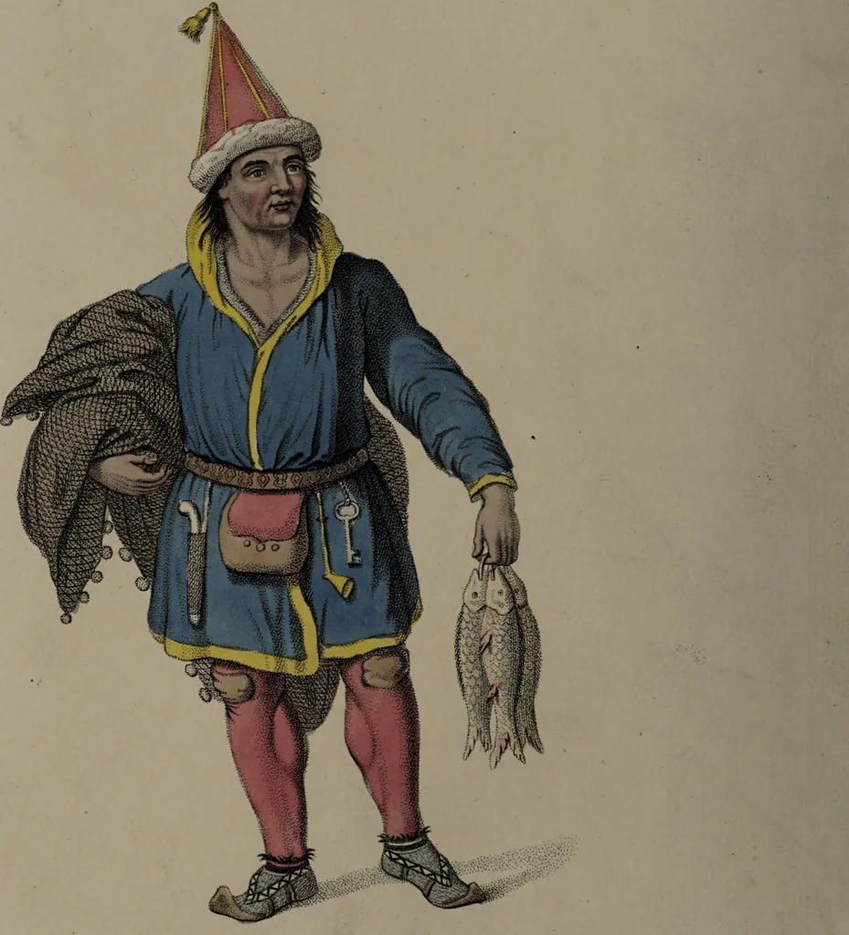 An illustration from The costume of the Russian Empire, illustrated by a series of seventy-three engravings / With descriptions in English and French., 1803, leaf 10