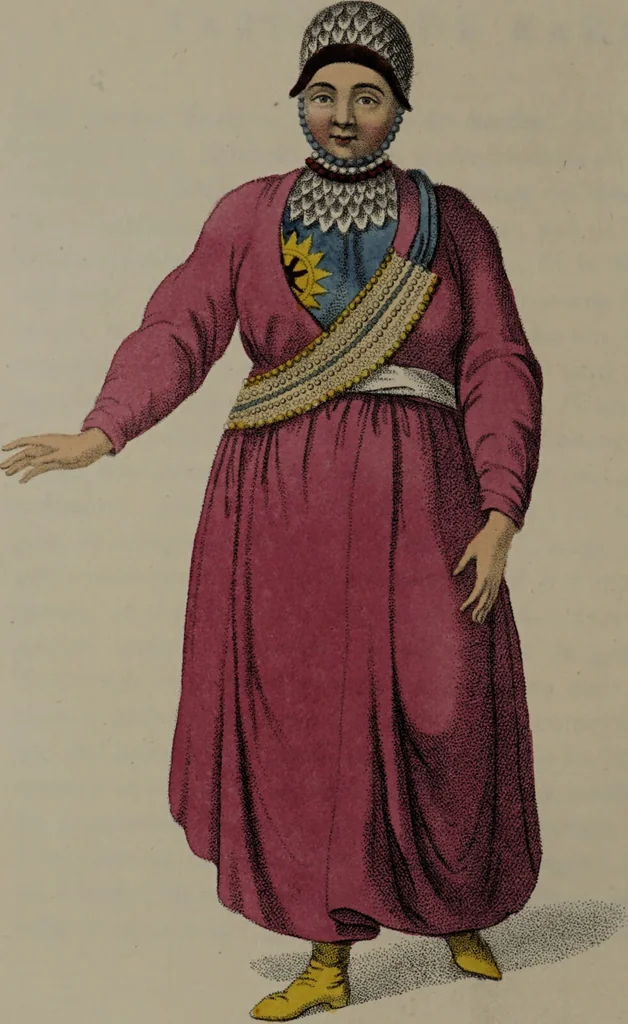 An illustration from The costume of the Russian Empire, illustrated by a series of seventy-three engravings / With descriptions in English and French., 1803, leaf 112