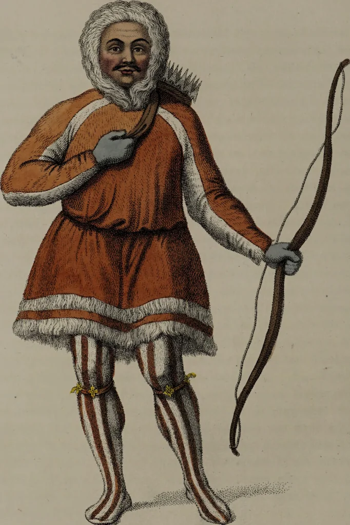 An illustration from The costume of the Russian Empire, illustrated by a series of seventy-three engravings / With descriptions in English and French., 1803, leaf 196