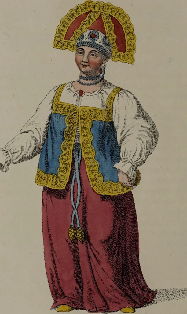 An illustration from The costume of the Russian Empire, illustrated by a series of seventy-three engravings / With descriptions in English and French., 1803, leaf 300