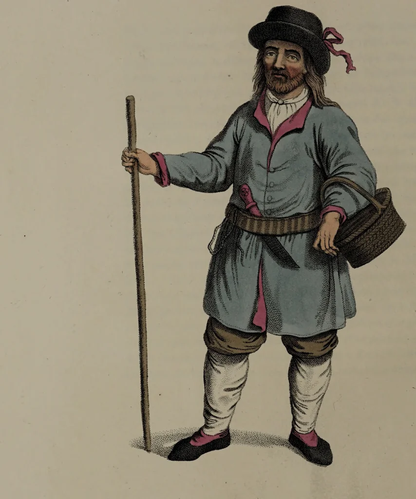 An illustration from The costume of the Russian Empire, illustrated by a series of seventy-three engravings / With descriptions in English and French., 1803, leaf 36