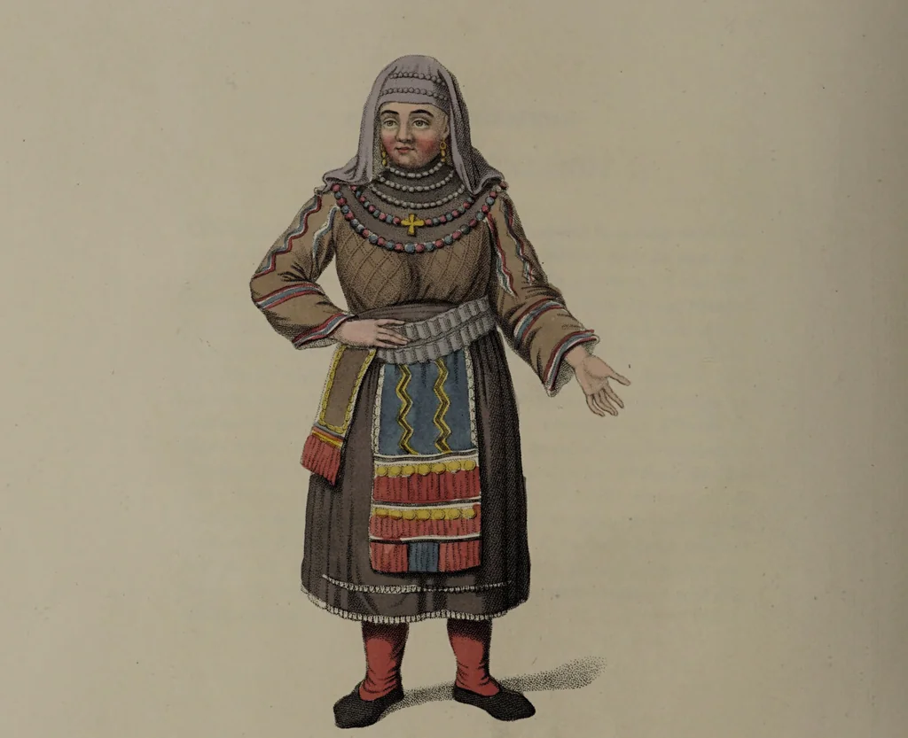 An illustration from The costume of the Russian Empire, illustrated by a series of seventy-three engravings / With descriptions in English and French., 1803, leaf 40