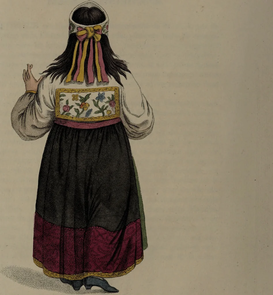 An illustration from The costume of the Russian Empire, illustrated by a series of seventy-three engravings / With descriptions in English and French., 1803, leaf 52