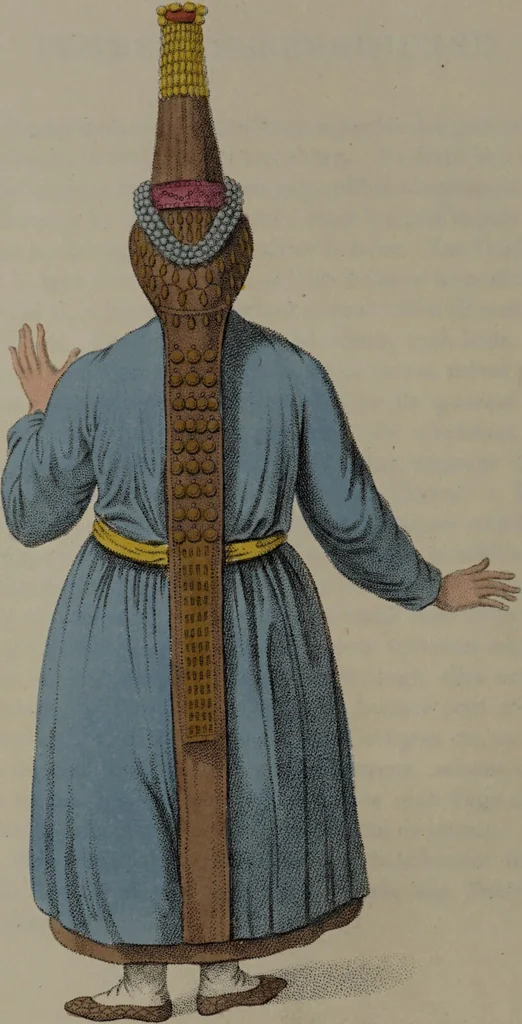 An illustration from The costume of the Russian Empire, illustrated by a series of seventy-three engravings / With descriptions in English and French., 1803, leaf 64