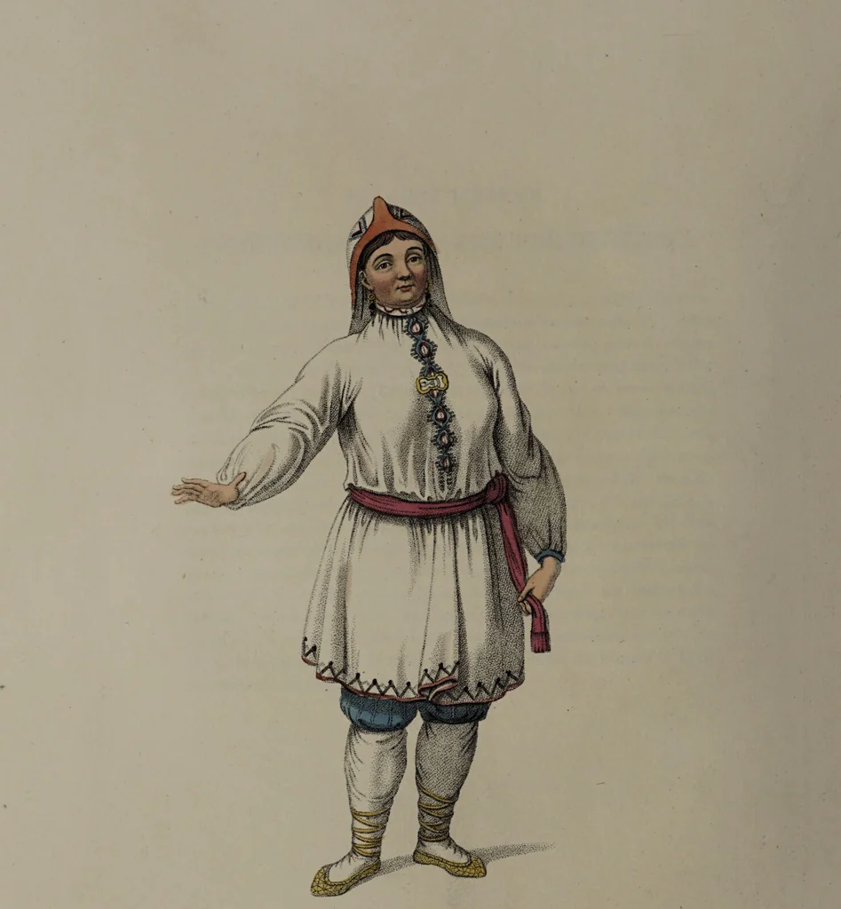 An illustration from The costume of the Russian Empire, illustrated by a series of seventy-three engravings / With descriptions in English and French., 1803, leaf 68