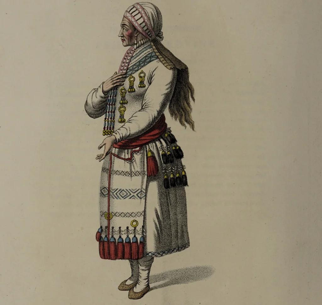 An illustration from The costume of the Russian Empire, illustrated by a series of seventy-three engravings / With descriptions in English and French., 1803, leaf 88