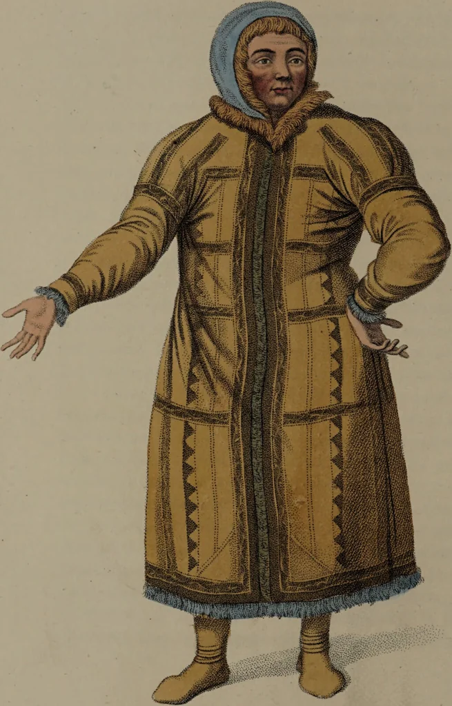 An illustration from The costume of the Russian Empire, illustrated by a series of seventy-three engravings / With descriptions in English and French., 1803, leaf 96