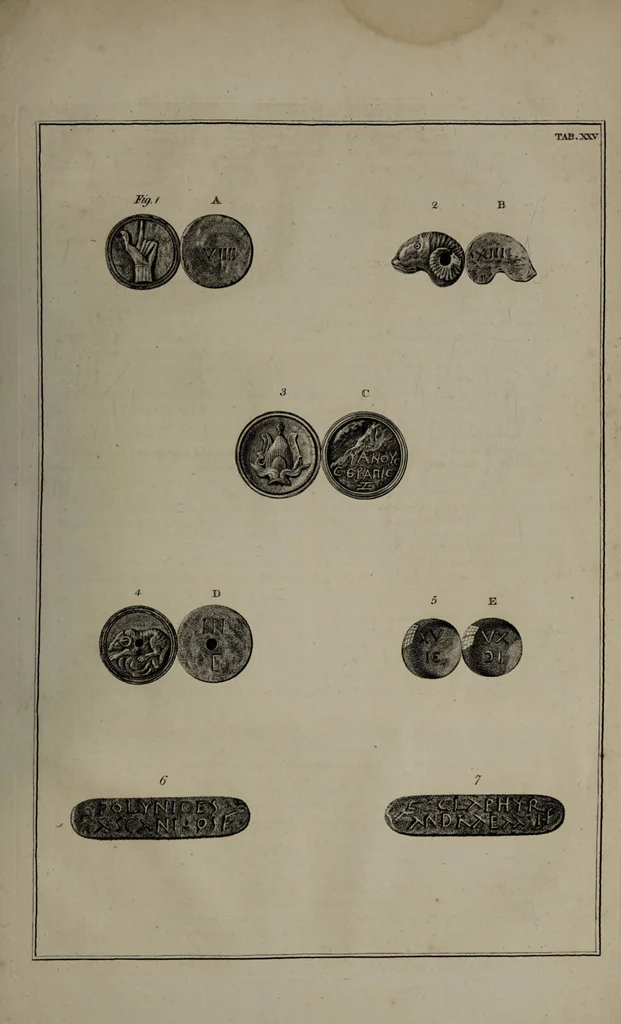 An illustration from Museum Britannicum; or, a display ... in [sic] antiquities and natural curiosities, in ... the British Museum .... / [Jan van Rymsdyk]., 1791, leaf 147