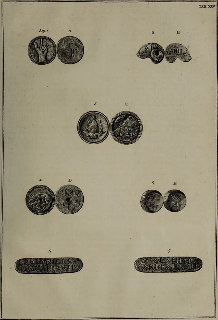 An illustration from Museum Britannicum; or, a display ... in [sic] antiquities and natural curiosities, in ... the British Museum .... / [Jan van Rymsdyk]., 1791, leaf 147