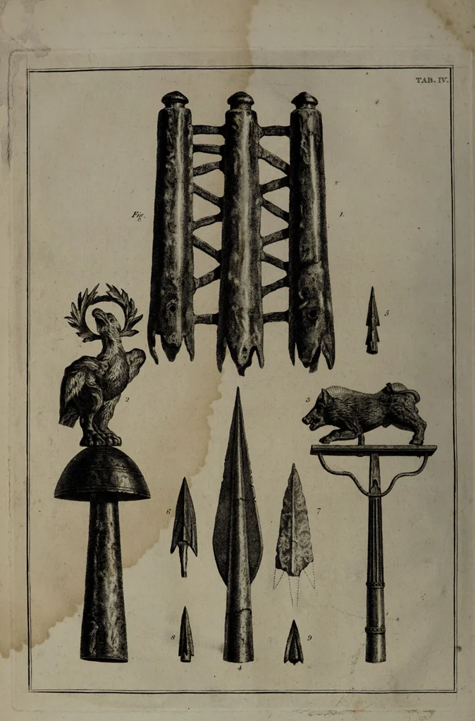 An illustration from Museum Britannicum; or, a display ... in [sic] antiquities and natural curiosities, in ... the British Museum .... / [Jan van Rymsdyk]., 1791, leaf 54