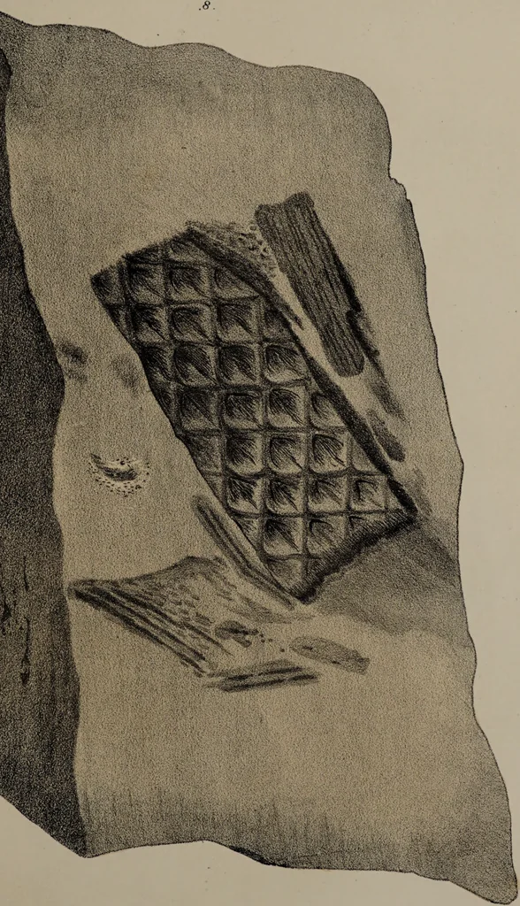An illustration from A collection of geological facts and practical observations, intended to elucidate the formation of the Ashby Coal-field. In the parish of Ashby-de-la-Zouch and the neighbouring district; being the result of forty years' esperience and research / By Edward Mammatt. Illustrated by a map and profiles, coloured sections of the stratification and one hundred and two plates of vegetable fossils, after drewings taken from nature, by Robert Ironmonger., 1834, leaf 333