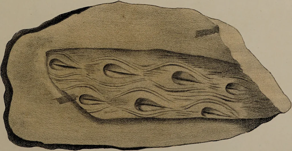 An illustration from A collection of geological facts and practical observations, intended to elucidate the formation of the Ashby Coal-field. In the parish of Ashby-de-la-Zouch and the neighbouring district; being the result of forty years' esperience and research / By Edward Mammatt. Illustrated by a map and profiles, coloured sections of the stratification and one hundred and two plates of vegetable fossils, after drewings taken from nature, by Robert Ironmonger., 1834, leaf 355