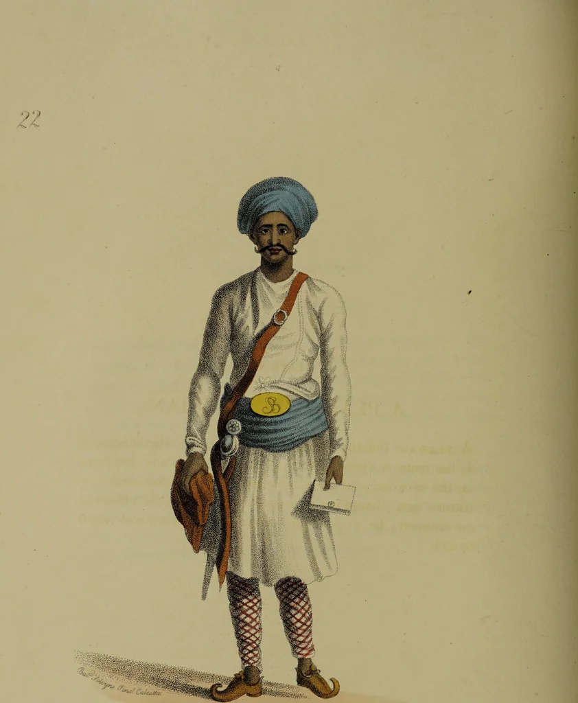 An illustration from The costume of Indostan, elucidated by sixty coloured engravings; with descriptions in English and French, taken in the years 1798 and 1799 / By Balt. Solvyns., 1804, leaf 104