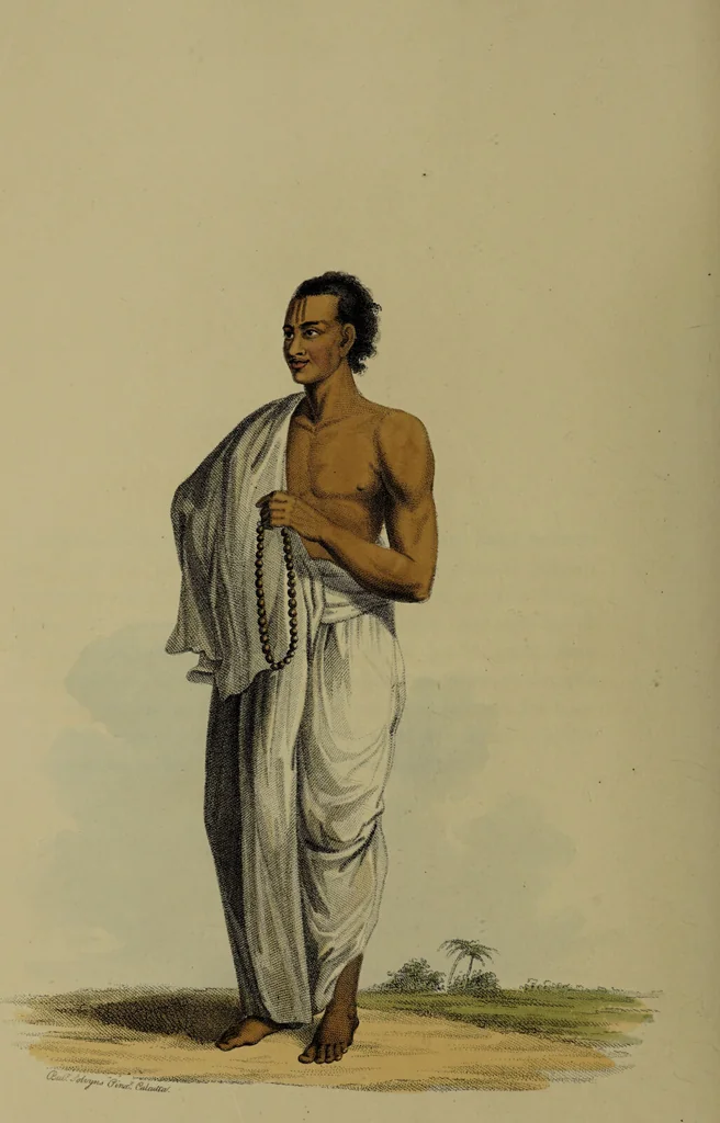 An illustration from The costume of Indostan, elucidated by sixty coloured engravings; with descriptions in English and French, taken in the years 1798 and 1799 / By Balt. Solvyns., 1804, leaf 132